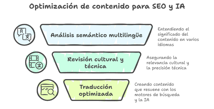 En BeTranslated esta filosofia se traduce en una metodologia GEO first visual selection 1 IA